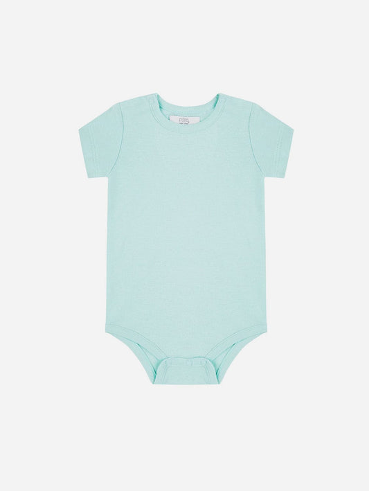 Pop My Way Organic Cotton Short Sleeved Bodysuit | Mint Mint / 0-3 months