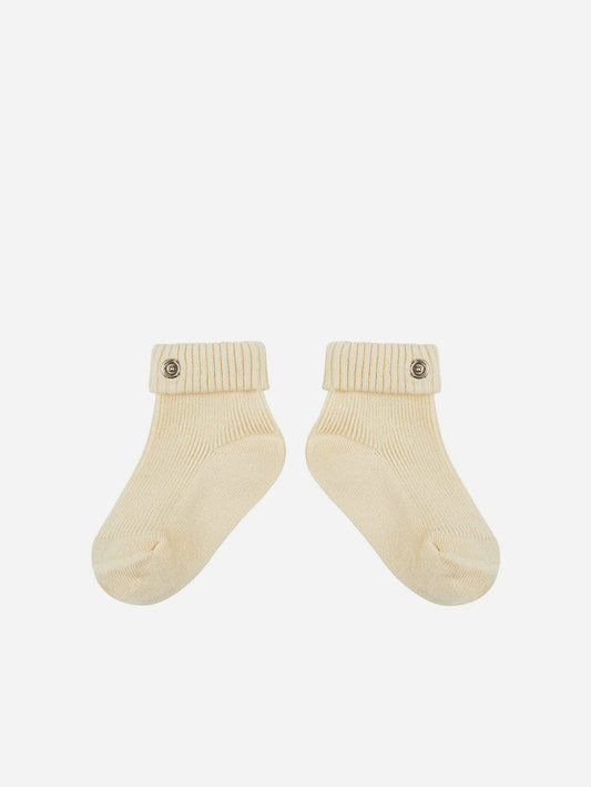 Pop My Way Organic Cotton Socks | Oatmeal Oatmeal / 6-18 months