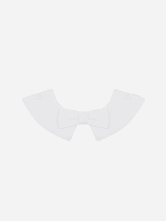 Pop My Way Organic Cotton Bow Tie Collar | White