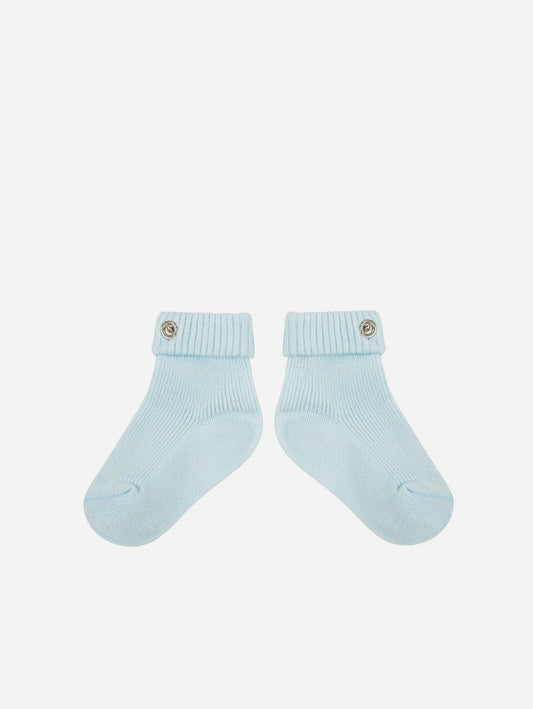 Pop My Way Organic Cotton Socks | Sky Blue Sky Blue / 6-18 months