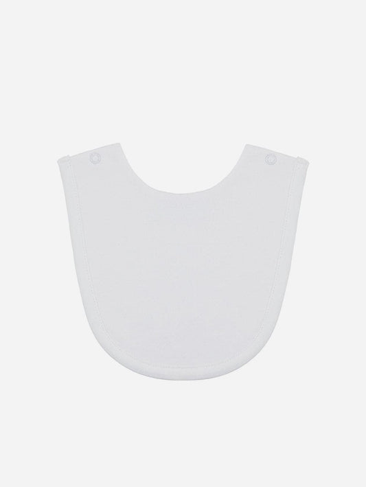 Pop My Way Organic Cotton Bib | White White / 6-18 months