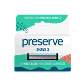 Shave 3 Replacement Blades | 4 Blades - Vegan America