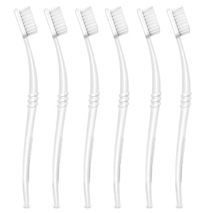 Preserve Adult Toothbrush - White | 6-Pack | Ultra Soft