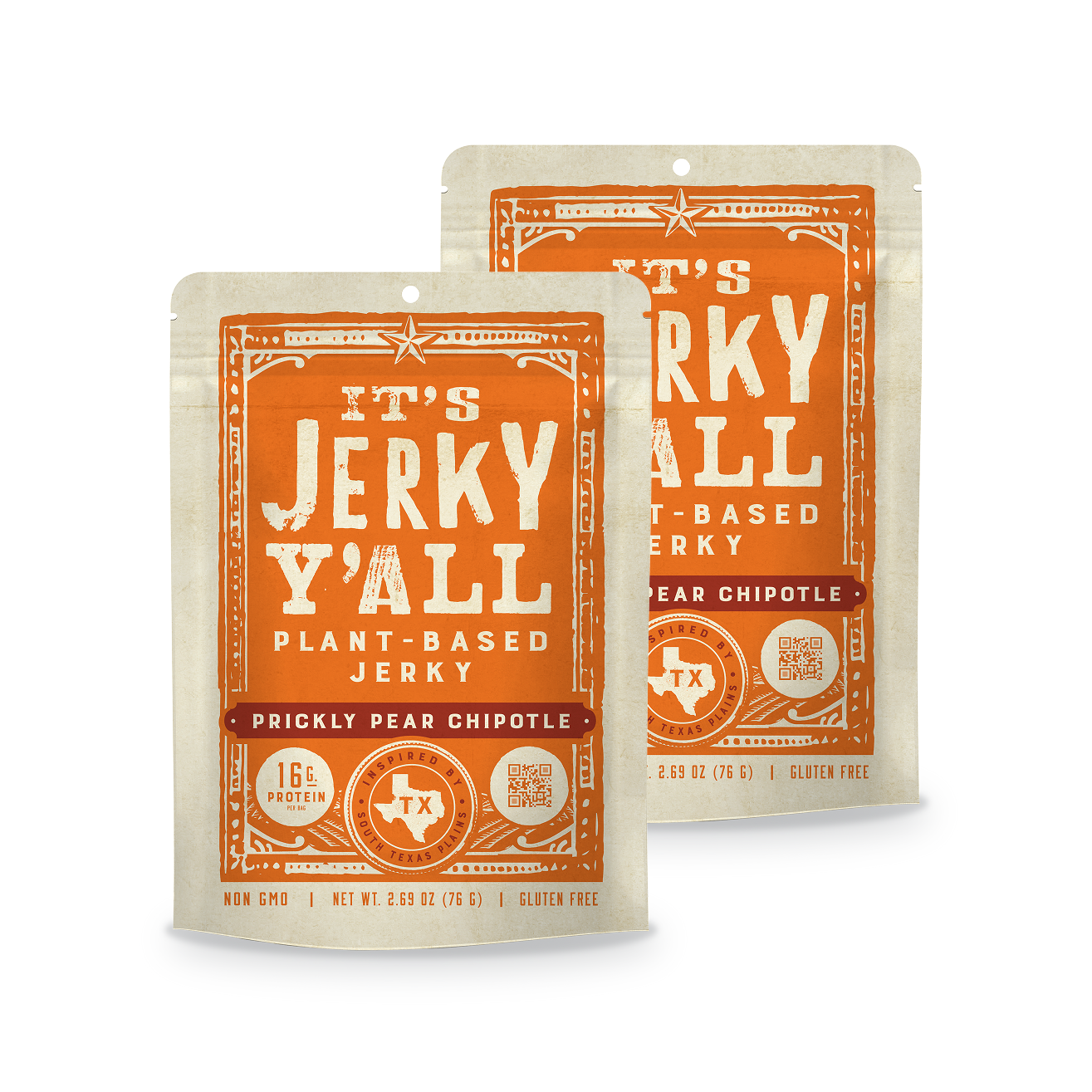 Prickly Pear Chipotle Jerky 2-Pack | Plant Protein, The Smarter Jerky
