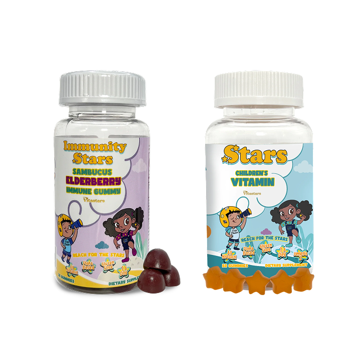 Kids Multivitamin & Immune Boost Bundle Kids Vitamin Gummies + Elderberry Gummies with Vitamin C & Zinc Bundle