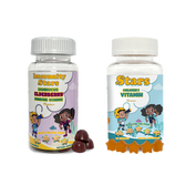 Kids Multivitamin & Immune Boost Bundle Kids Vitamin Gummies + Elderberry Gummies with Vitamin C & Zinc Bundle - Vegan America