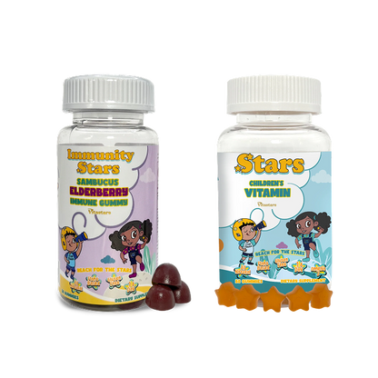 Kids Multivitamin & Immune Boost Bundle Kids Vitamin Gummies + Elderberry Gummies with Vitamin C & Zinc Bundle