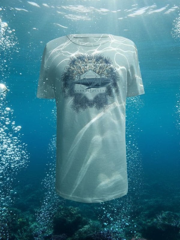 Unisex Icosahedron White Eternal T-Shirt - Vegan America