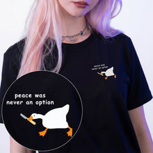 Peace Was Never An Option T-Shirt - Vegan America