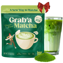 Grab’a Matcha Organic Instant Matcha Green Tea Powder with Prebiotics, Unsweetened, Easy to Make Matcha Latte Mix, Unique Christmas Gift or Stocking Stuffer for Tea Lovers, 30 Servings, From Uji Japan (75g / 2.65oz)