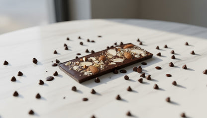 Mixed Nuts & Quinoa Dark Raw Chocolate Tablet, Large