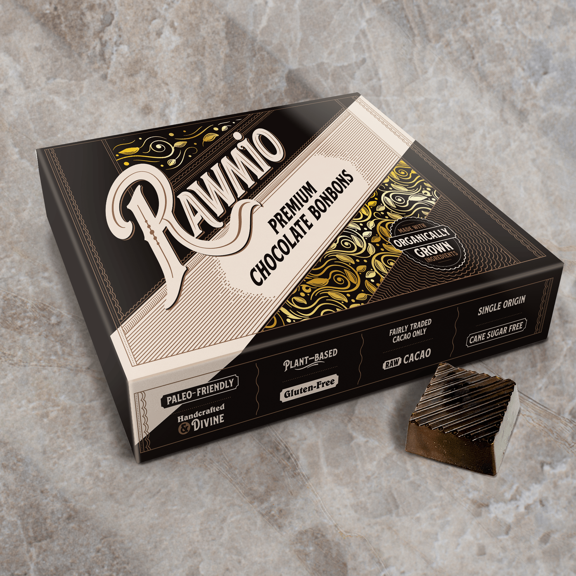 Rawmio 70% Dark Chocolate Bonbons, 24 Bonbons - Vegan America