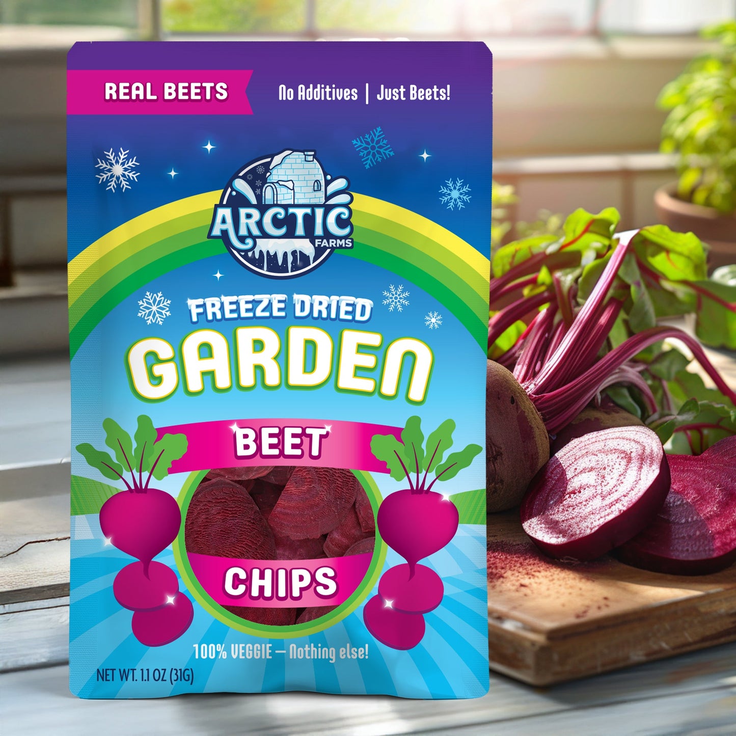 Freeze Dried Red Beet Chips