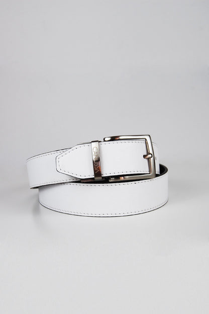 Second life | Reverse reversible belt – White/Chocolate