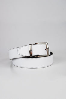 Reverse reversible belt – White/Black