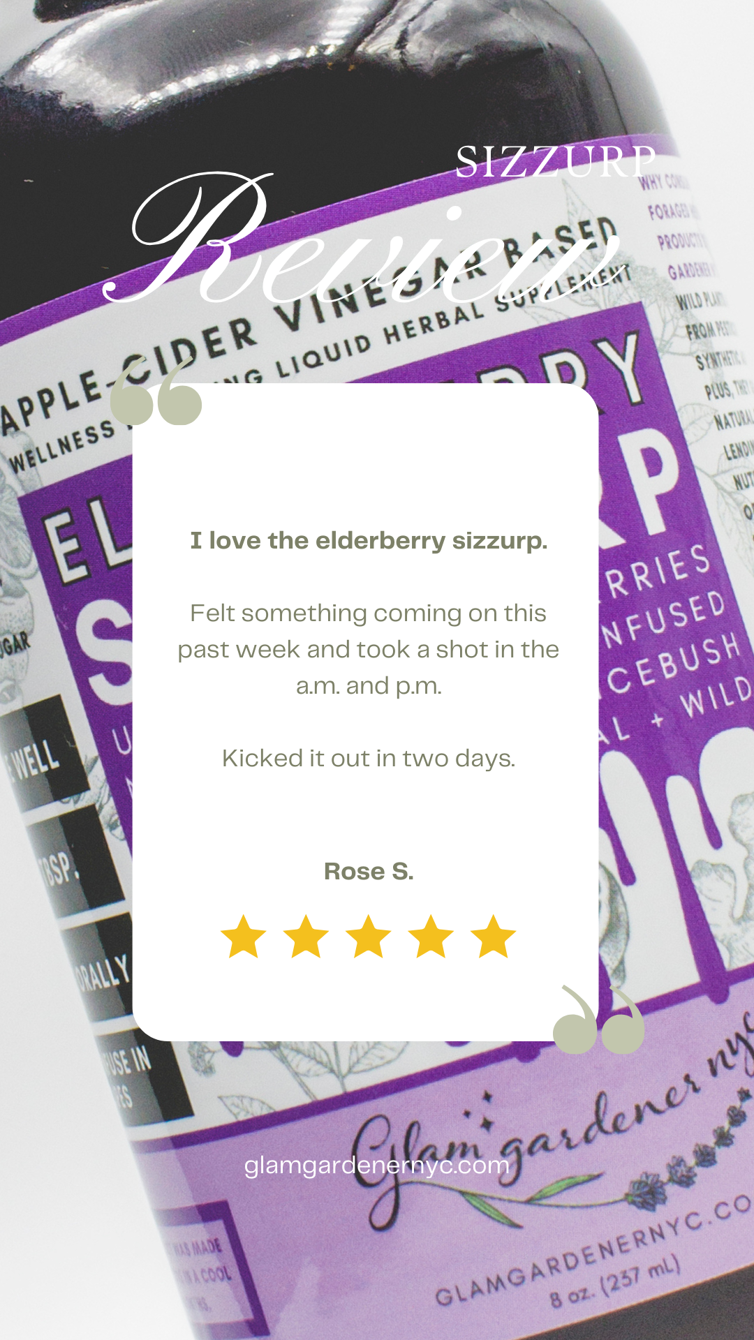 Wholesale case (12-pack) - Vegan Elderberry SizZurp