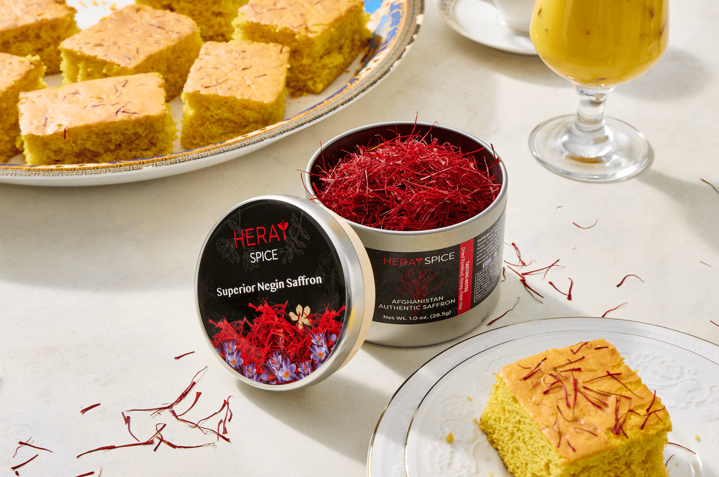 1 Oz (28.5gr) Heray Afghan Saffron Extra Class Premium Super Negin Quality - Vegan America