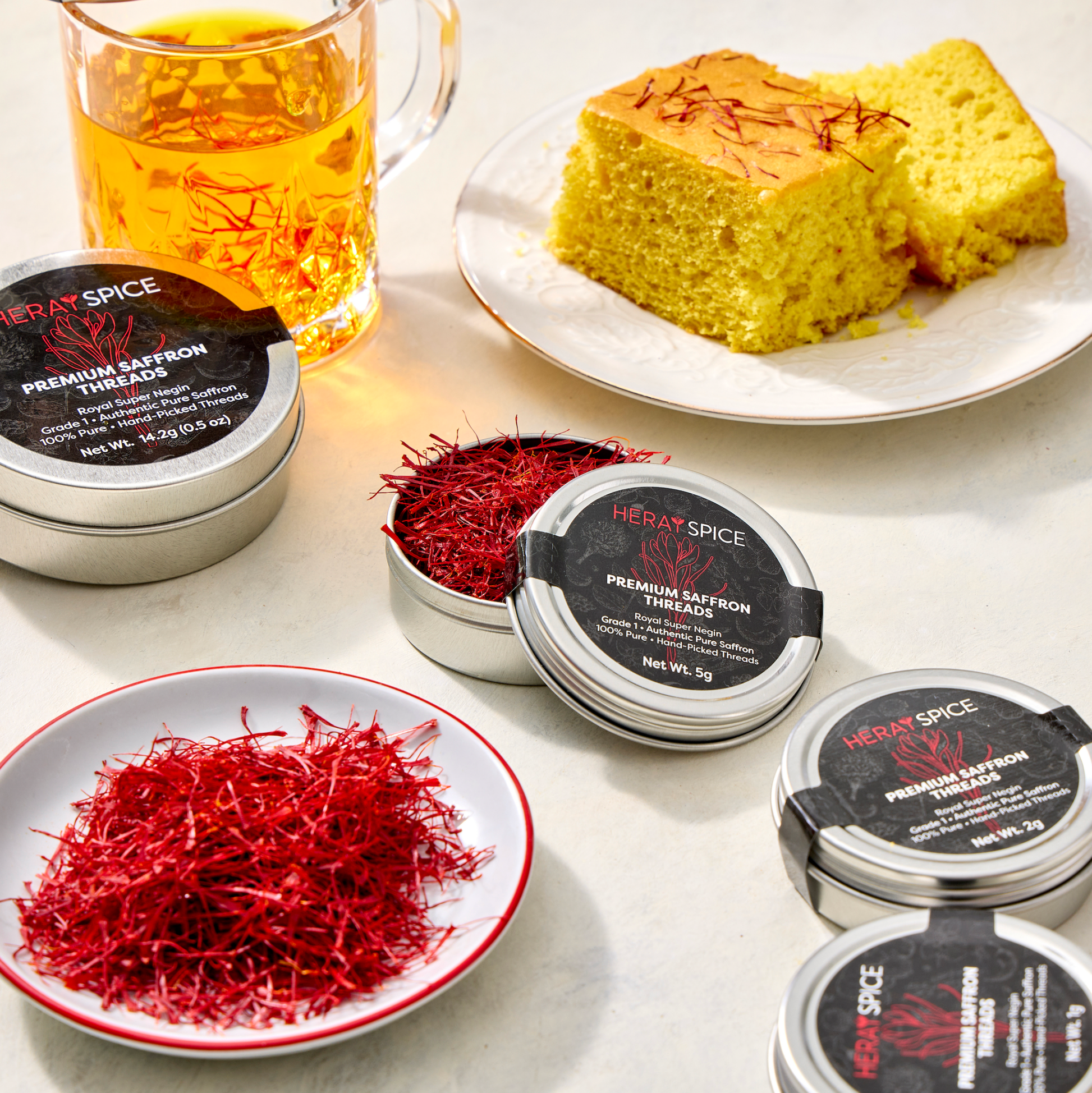 100 Grams (3.5 Oz) Heray Afghan Saffron Extra Class Premium Super Negin Quality - Vegan America