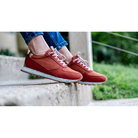 Alta Vibram 2.0 Women's Organic Cotton Canvas Sneakers | Burgundy
