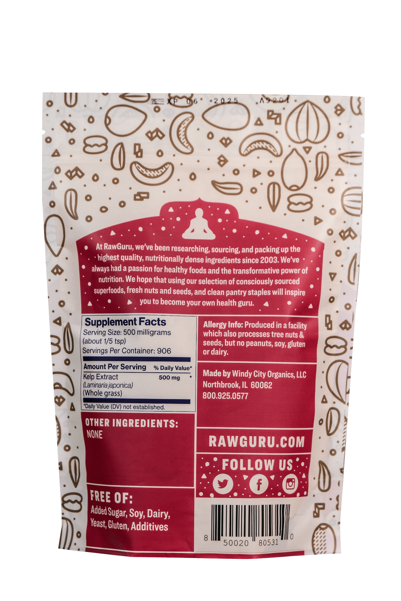 RawGuru Pure Seaweed Kelp Extract - 16oz - Vegan America