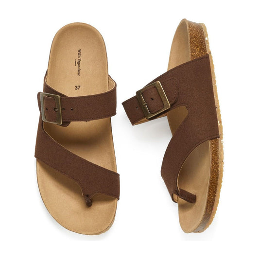 Vegan Women's Two Strap Toe Peg Sandals | Will's Vegan Store