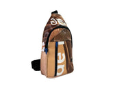 shoulder bag publicity banner dark brown - Vegan America