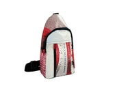 shoulder bag publicity banner white & red - Vegan America
