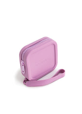 silicone zip logo pouch - Vegan America