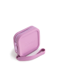 silicone zip logo pouch