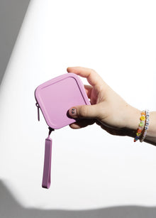 silicone zip logo pouch