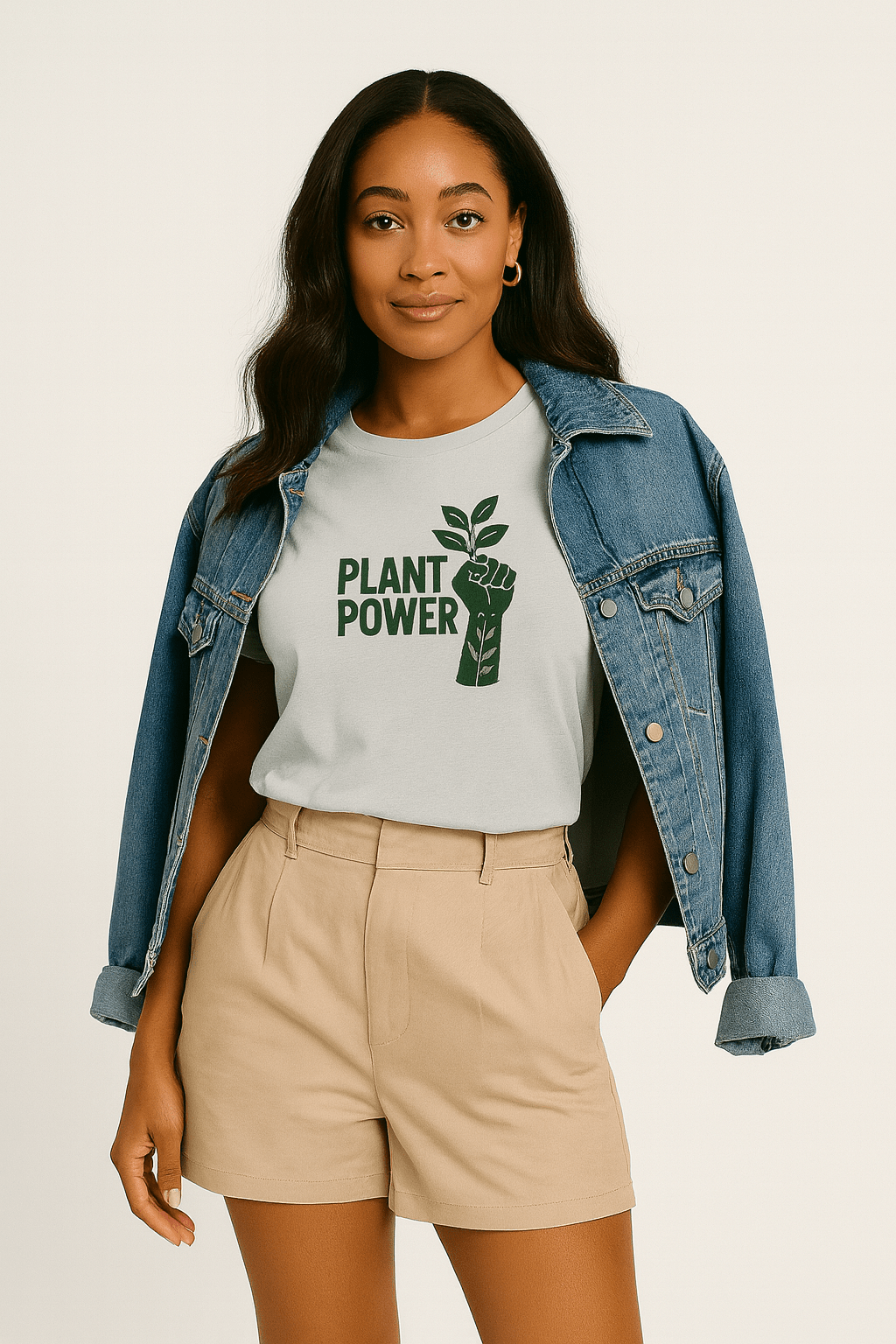 Plant Power, Premium 100% Cotton Tshirt - Vegan America