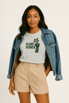 Plant Power, Premium 100% Cotton Tshirt - Vegan America