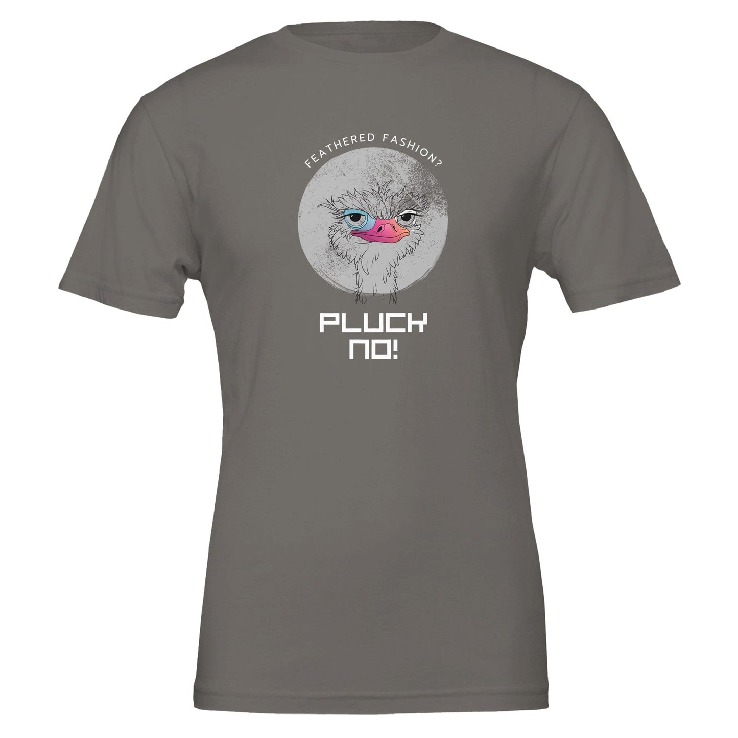 Pluck No! Funny Vegan Premium Tshirt (Dark Colors) - Vegan America