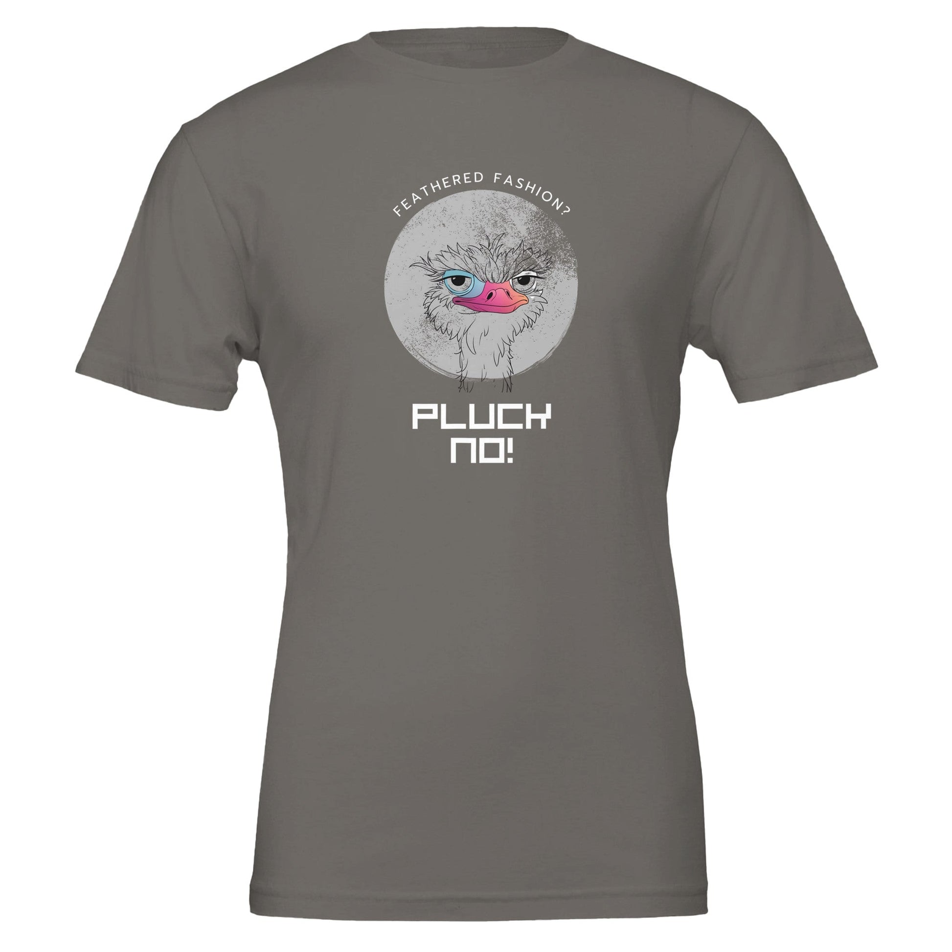 Pluck No! Funny Vegan Premium Tshirt (Dark Colors) - Vegan America