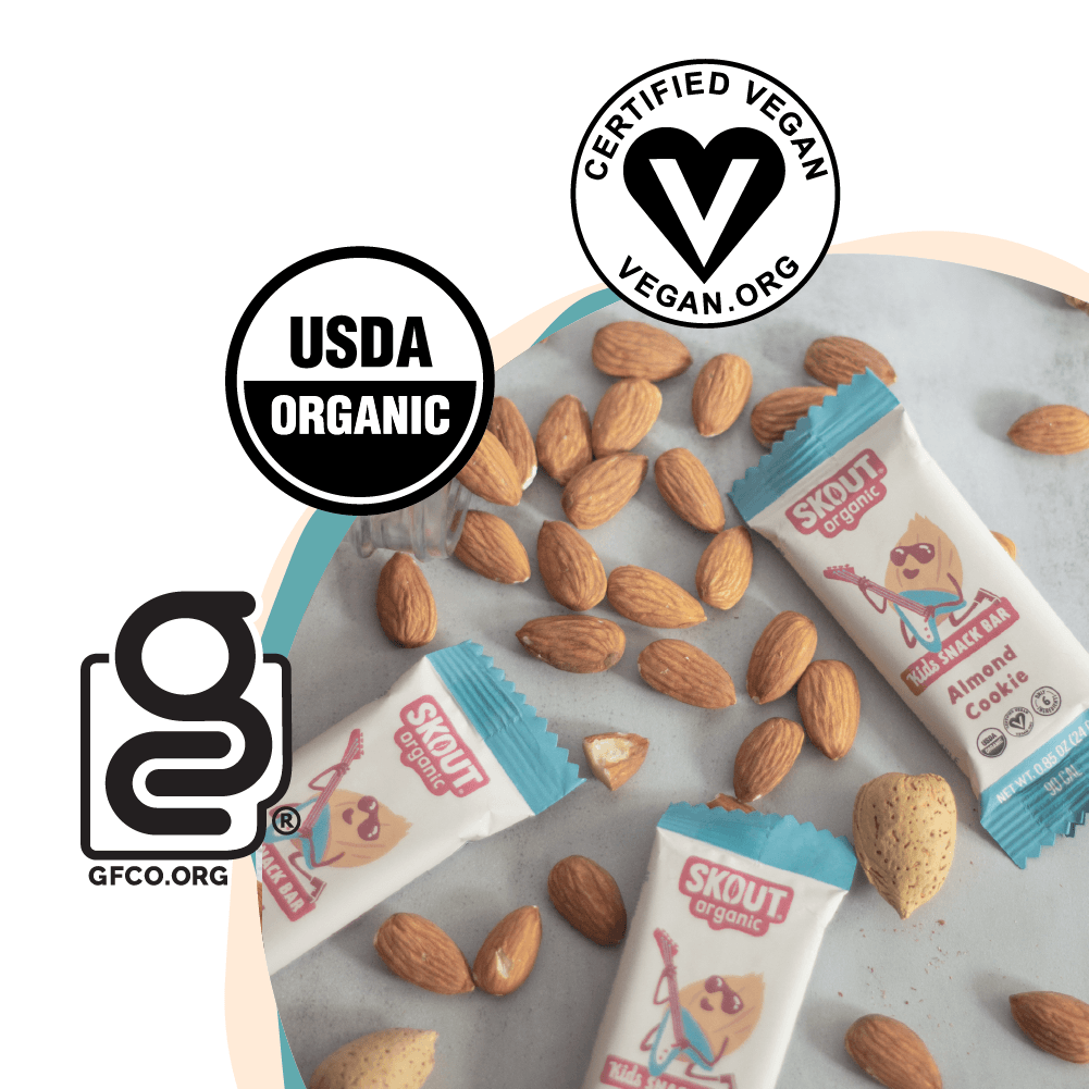 Skout Organic Almond Cookie Kids Bar - Vegan America