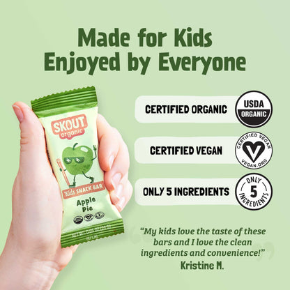 Skout Organic Apple Pie Kids Bar - Vegan America