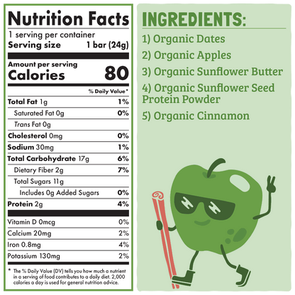 Skout Organic Apple Pie Kids Bar - Vegan America