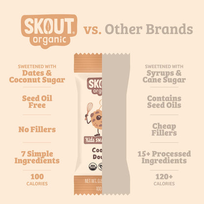Skout Organic Cookie Dough Kids Bar - Vegan America