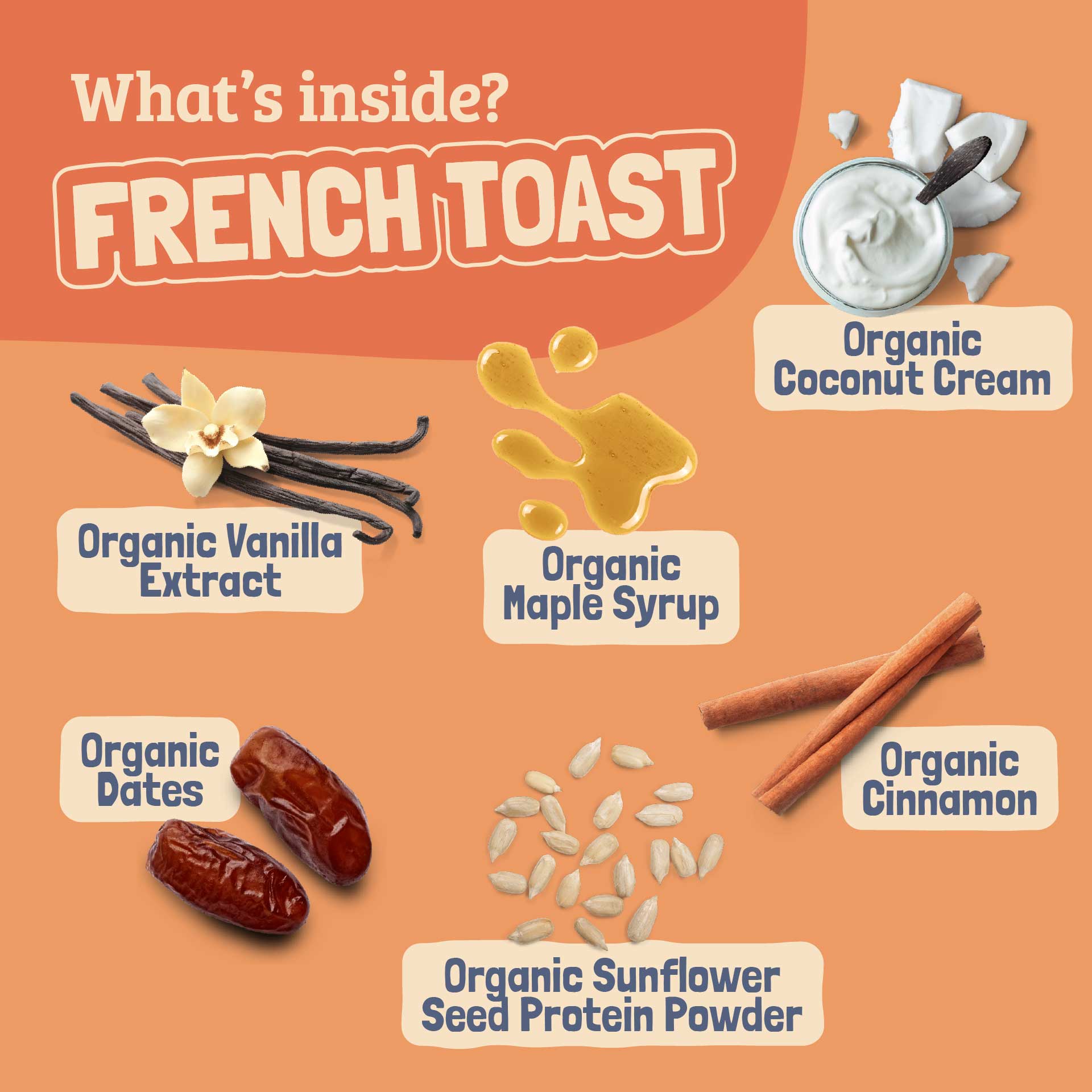 Skout Organic French Toast Kids Bar - Vegan America