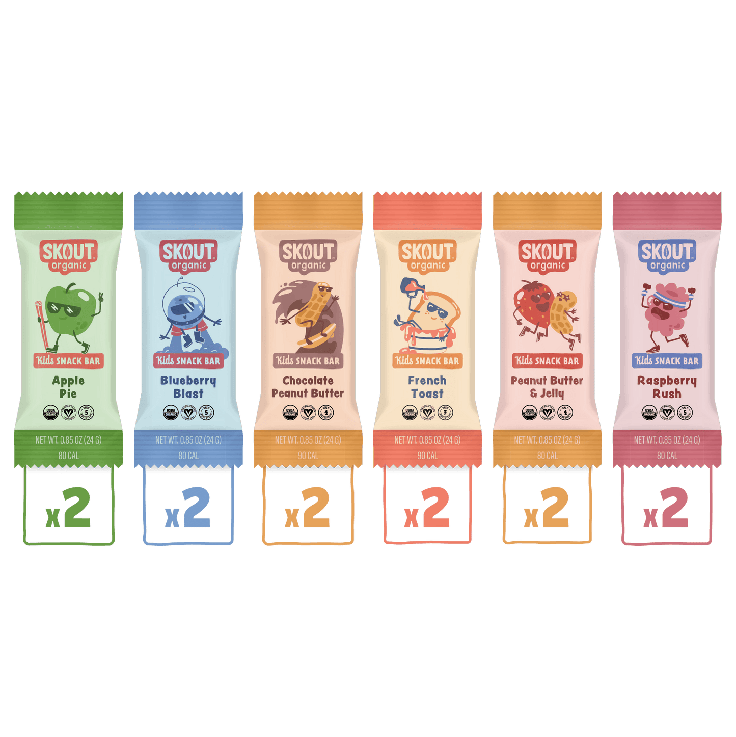 Skout Organic Kids Bar Sample Pack - Vegan America