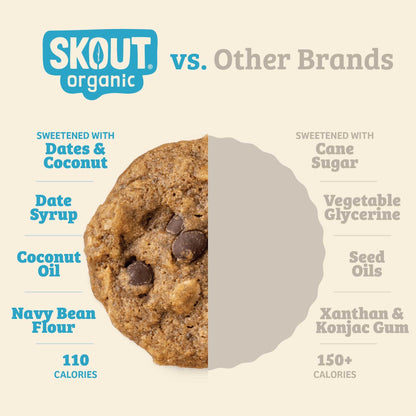 Skout Organic Oatmeal Chocolate Chip Soft Baked Cookies - Vegan America