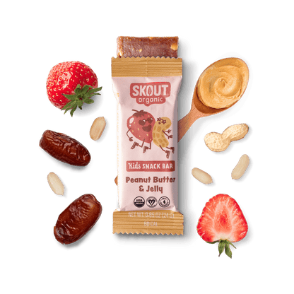 Skout Organic Peanut Butter & Jelly Kids Bar - Vegan America