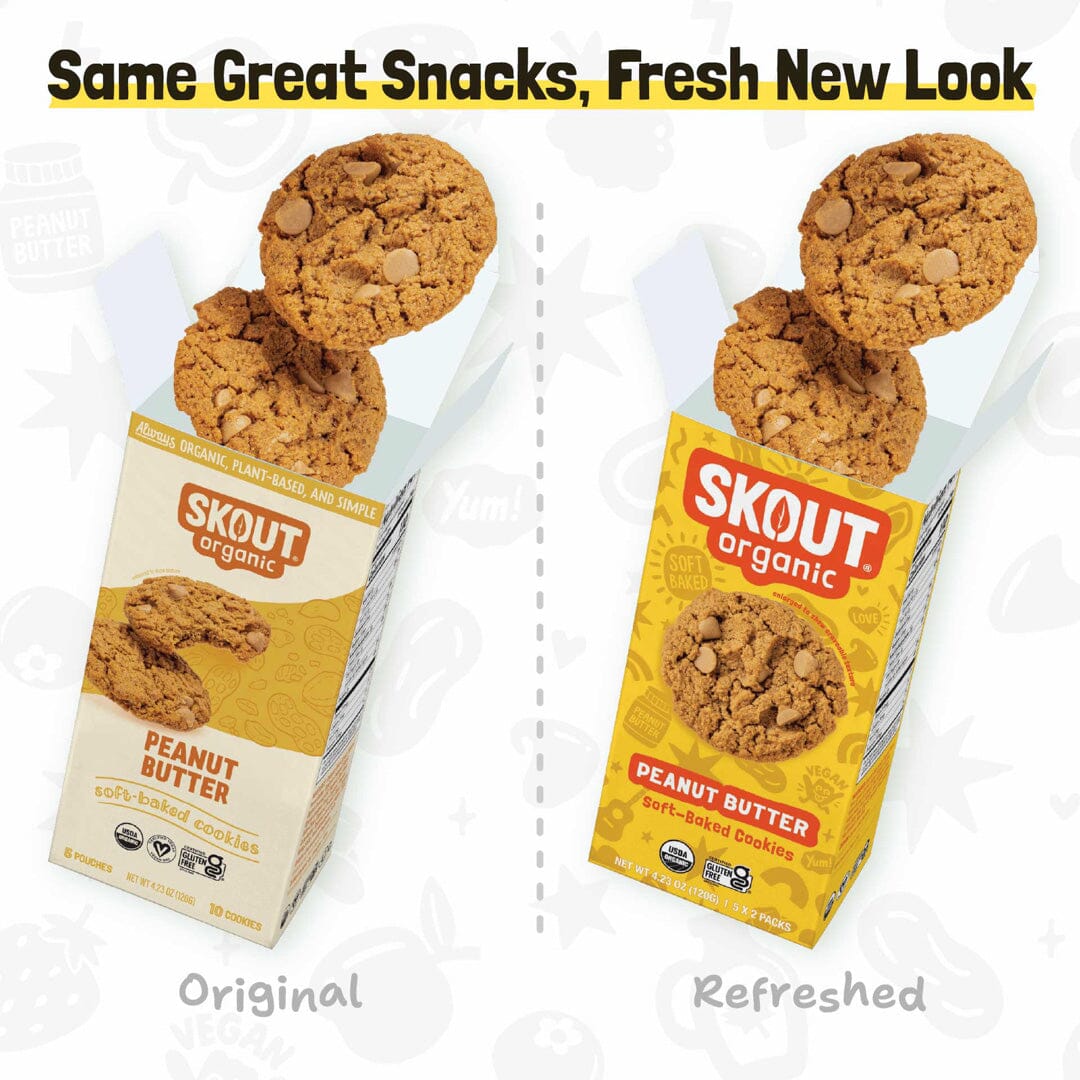 Skout Organic Peanut Butter Soft Baked Cookies - Vegan America