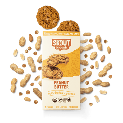 Skout Organic Peanut Butter Soft Baked Cookies - Vegan America