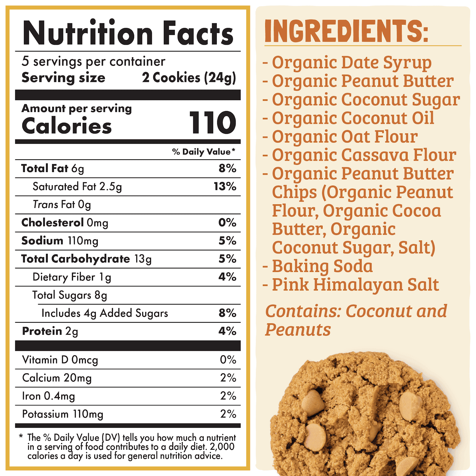 Skout Organic Peanut Butter Soft Baked Cookies - Vegan America