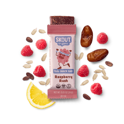 Skout Organic Raspberry Rush Kids Bar - Vegan America