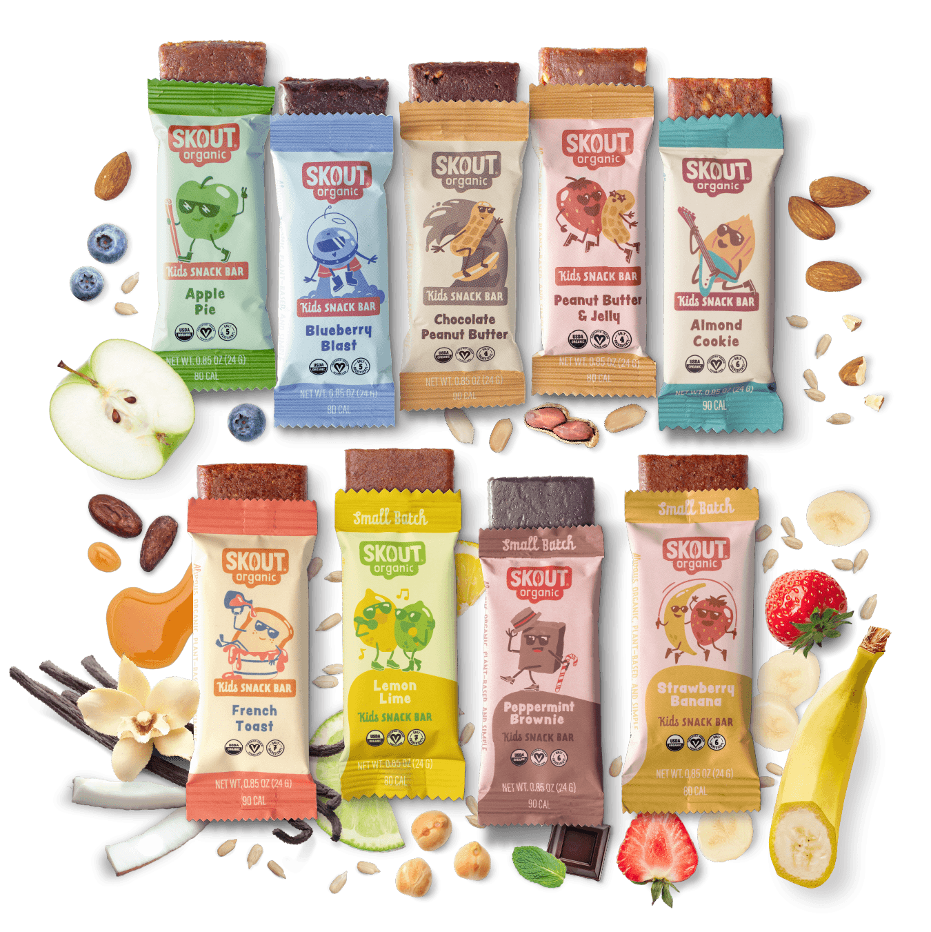 Skout Organic Soft Baked Cookie and Kids Bar Bundle - Vegan America