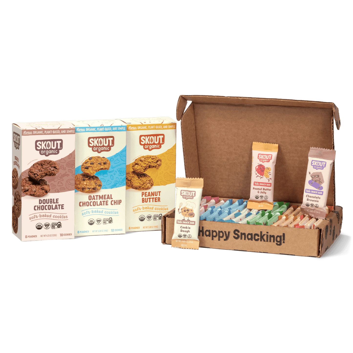 Skout Organic Soft Baked Cookie and Kids Bar Bundle - Vegan America