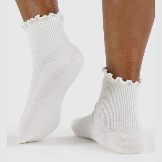 Lettuce Edge Socks Set of 2 in White from BAGGU