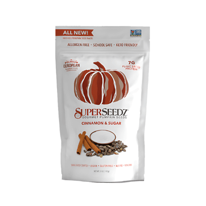 🍭 SuperSeedz Sweet Essentials 6 - Pack 2 each of Cinnamon & Sugar 🍥, Vermont Maple 🍁, Dark Chocolate 🍫 - Vegan America